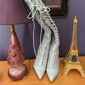 Elegant Lace-Up Knee-High Boots